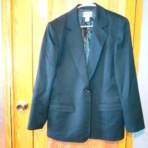 Women's Vintage Pendleton Pure Virgin Wool Emerald Blazer Jacket Size 14